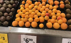 Vaisių kainos Australijoje