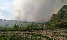 &Scaron;akių rajonas dūsta nuo dūmų i&scaron; Kaliningrado srities