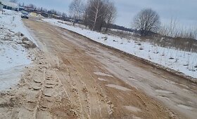 Nesvyžiaus gatvė Vilniaus rajone iki greideriavimo