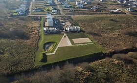 Potvynio plaunamas kvartalas Vilniaus Kaimynų gatvėje