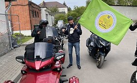 Salininkų bendruomenės atstovai peticijas į Vyriausybę vežė motociklais