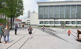 Vokiečių gatvės rekonstrukcijos projekto vizualizacijos