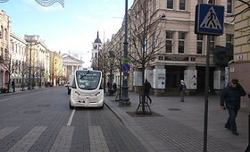 Vilniuje bandomas elektrinis autonominis automobilis