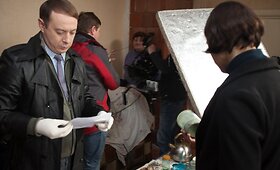 Kadrai i&scaron; lietuvi&scaron;ko deketyvinio filmo &bdquo;Vardas tamsoje&ldquo;
