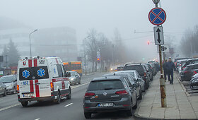 Eismas prie Santaros klinikų
