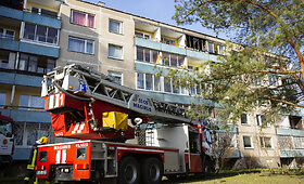Sostinės Architektų gatvėje degė butas