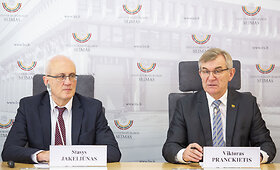 Stasio Jakeliūno ir Viktoro Pranckiečio spaudos konferencija