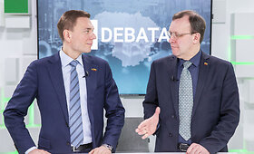 15min studijoje kandidatų į prezidentus debatai &ndash; M.Puidokas ir N.Puteikis
