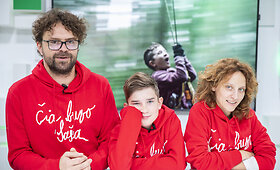 15min studijoje &ndash; filmo &bdquo;Čia buvo Sa&scaron;a&ldquo; kūrybinė komanda