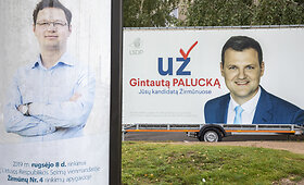 Politinė reklama Vilniaus Žirmūnų mikrorajone