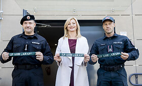 Lietuvos policijos antiteroristinių operacijų rinktinės &bdquo;Aras&ldquo; &scaron;audyklos bei treniruočių bazės atidarymo ceremonija