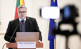 Vito Vasiliausko spaudos konferencija &bdquo;5 metai su euru&ldquo;