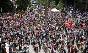 Protestas prie&scaron; Galimybių pasą