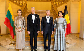 Belgijos karaliaus ir karalienės i&scaron;kilmingas renginys Nacionalinėje filharmonijoje