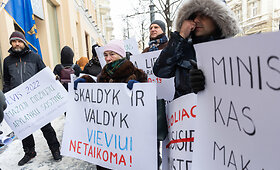 Vievio gyventojų piketas