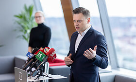 Spaudos konferencija apie Lazdynų baseino statybų pabaigą