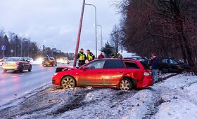 Trijų automobilių avarija Geležinio vilko gatvėje