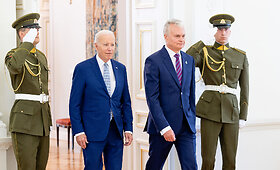 Joe Bideno ir Gitano Nausėdos susitikimas Prezidentūroje