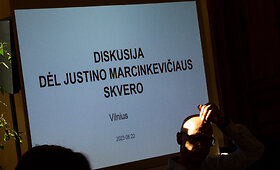 Diskusija dėl J.Marcinkevičiaus skvero atnaujinimo