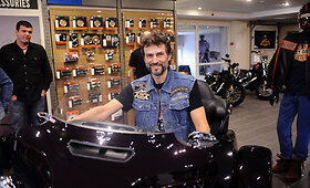 &bdquo;Harley-Davidson&ldquo; salono savininkas Arvydas Skernevičius pristatė 2014 metų motociklų modelius
