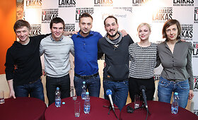 Filmo &bdquo;Nesamasis laikas&ldquo; kūrybinės grupės spaudos konferencija