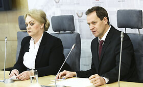 Valdemaro Toma&scaron;evskio ir Irinos Rozovos spaudos konferencija