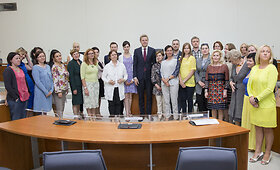 Remigijus &Scaron;ima&scaron;ius su privačių darželių atstovais pasira&scaron;ė memorandumą