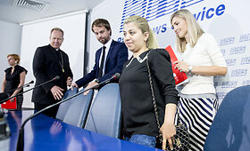 Vilniuje priglaustų irakiečių spaudos konferencija