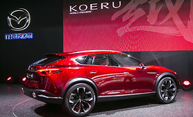 &bdquo;Mazda&ldquo; stendas Frankfurto automobilių parodoje