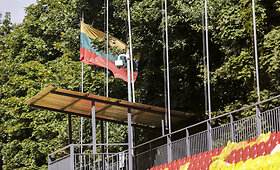 Trečiadienį LFF stadione Vilniuje kabanti Lietuvos vėliava