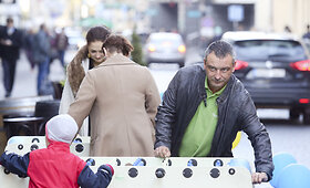 Diena be automobilio Vilniaus gatvėje