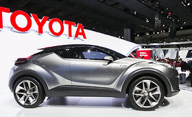 &bdquo;Toyota&ldquo; stendas Frankfurto automobilių parodoje