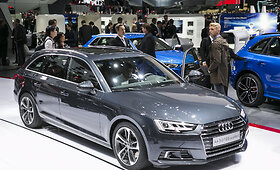 &bdquo;Audi&ldquo; stendas Frankfurto automobilių parodoje