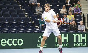 Daviso taurė: dvejetų mače kovoja Ričardas Berankis ir Laurynas Grigelis 