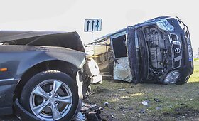 &bdquo;Nissan&ldquo; ir &bdquo;Honda&ldquo; avarija Ukmergės gatvėje