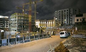 Statybvietėje Vilniuje susižalojo žmogus