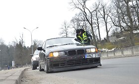 Rytinis kelių policijos reidas Vilniuje