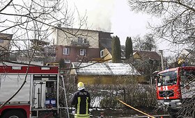 Gaisras Rudens gatvėje Vilniuje