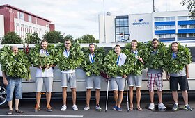 Europos universitetų žaidynių čempionai grįžo namo