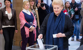 Prezidentė Dalia Grybauskaitė dalyvavo i&scaron;ankstiniame balsavime
