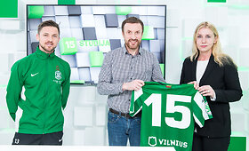 15min ir Vilniaus &bdquo;Žalgirio&ldquo; bendradarbiavimo sutarties pasira&scaron;ymas
