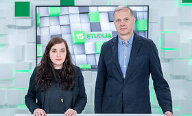 15min studijoje &ndash; architektas Audrius Ambrasas ir festivalio &bdquo;Open House Vilnius&ldquo; organizatorė Vita Soltonaitė