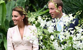 Williamas ir Catherine i&scaron;vydo princesės Dianos orchidėjas