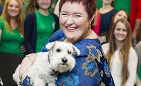Danguolė Beinarytė ir 12 studentų chorų pristatė didingą roko operą &bdquo;Jotvingio rauda&ldquo;