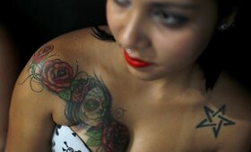 Tatuiruočių meistrai įgūdžius demonstravo Rio de Žaneire