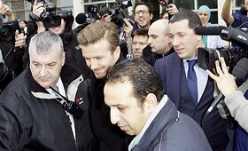 Davidas Beckhamas Paryžiuje sutiktas kaip tikra roko žvaigždė