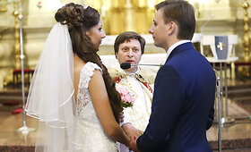 Jono Juodkos ir Angelinos Jadykinos vestuvės Vilniuje