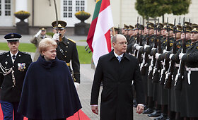Lietuvoje pirmąsyk vie&scaron;i Monako didysis kunigaik&scaron;tis Albertas II ir kunigaik&scaron;tienė Charlene