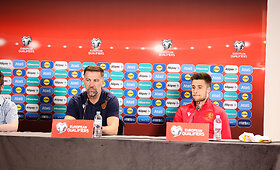 Bulgarijos futbolo rinktinės spaudos konferencija
