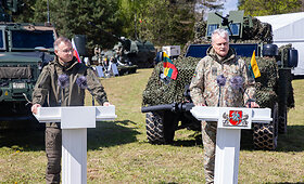 Prie Suvalkų koridoriaus bendros Lietuvos ir Lenkijos kariuomenės pratybos
